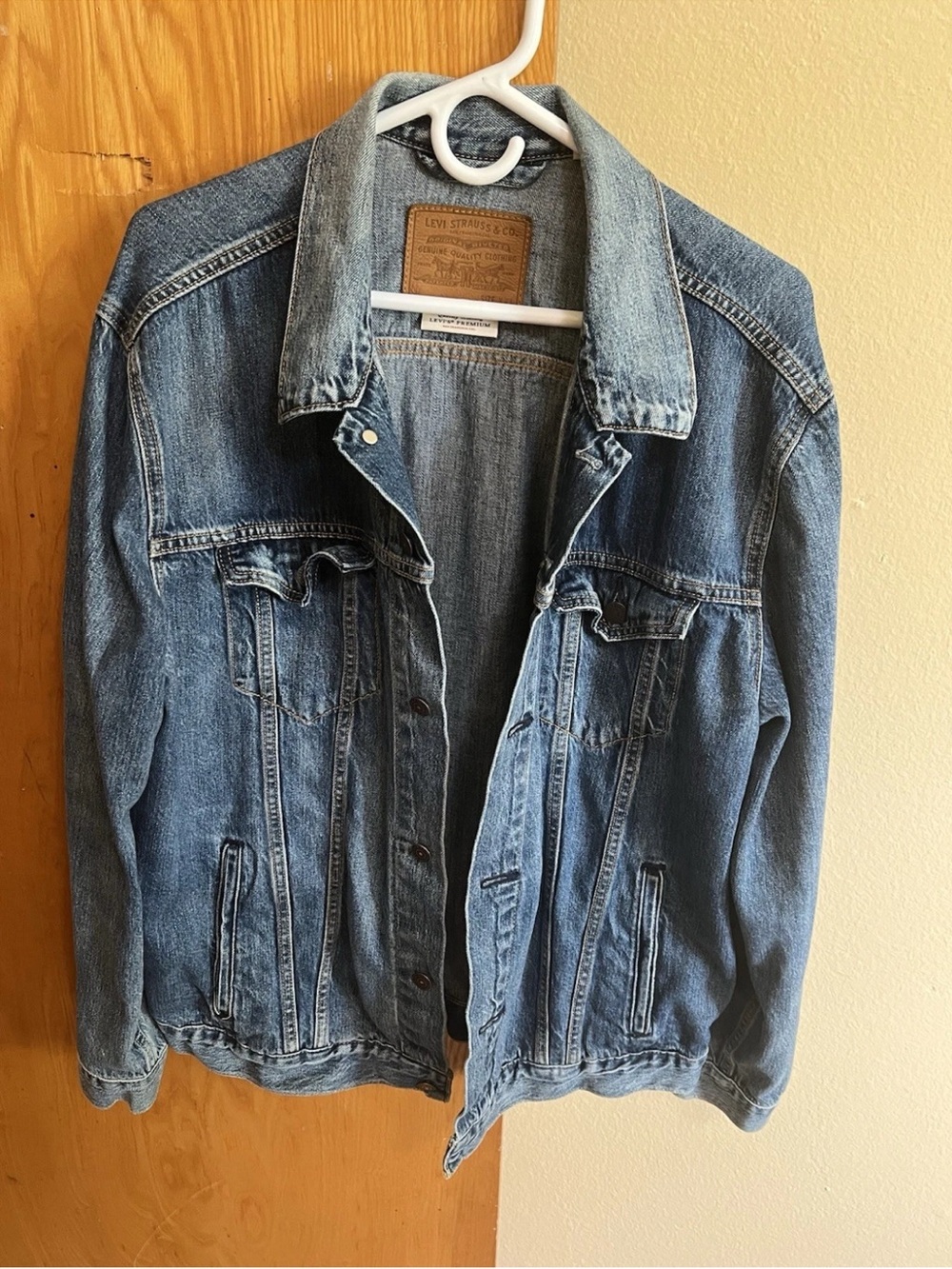 Levi’s Premium Big E Men’s Trucker Jacket 72334‑0354 XXL Lycocell Brass Buttons